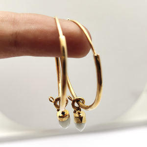 Pendientes de punta de ágata blanca hechos a mano, aro de plata de ley 4,93 de 925 GM, colgante de piedras preciosas chapadas en oro de 18 quilates, Ágata blanca Natural Huggies - Product Image 2