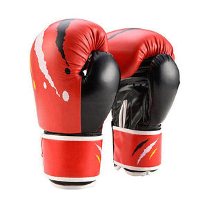 ถุงมือมวย MMA สำหรับผู้ชายวัสดุ PU + PE ปิดแบบผูกเชือกครึ่งนิ้วสำหรับฝึกซ้อม - Product Image 4