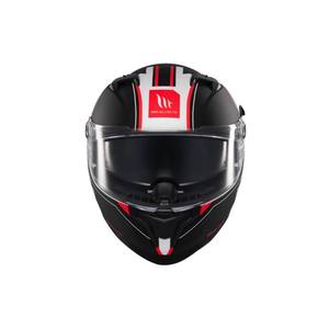 MT Helmets Braker SV Charm A1 Open Face Motocross Helmet Black White Matt Visor <b>Mirrored</b> Design <b>XL</b> Size Unisex Sport-Touring 4 - Product Image 3