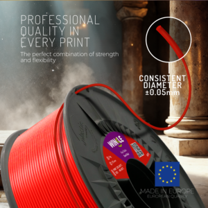 Filament d'imprimante 3D WINKLE PETG 1,75 mm 1 kg FDM Haute résistance aux chocs Impression facile Fabriqué en Europe Tolérance de 0,05 mm 220-240 - Product Image 3