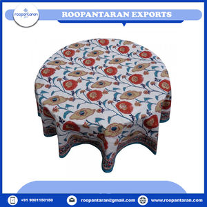 Mantel de Fiesta Floral Jacquard de Venta Caliente, Estampado a Mano, 100% Algodón, 20 Hojas, 275 cm - Product Image 2