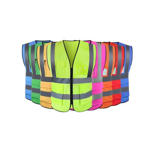 Ajustement réglable vêtements réfléchissants gilet de sécurité de travail d'urgence routière haute visibilité équipement de protection gilet de sécurité de travail - Product Image 2