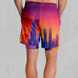 Pantalones cortos de sublimación de patrón sólido informal para hombre con etiqueta privada personalizada 100% poliéster hechos a pedido pantalones cortos de sublimación OEM - Product Image 2