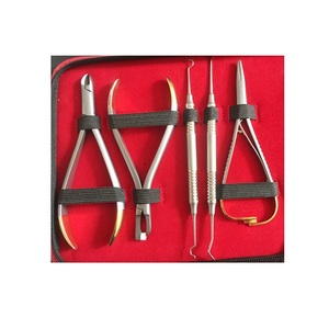 Juego de instrumentos de ortodoncia manual, 5 uds., alicates dentales, cortadores, elevadores, fórceps de extracción - Product Image 4