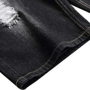 High Street Custom <b>Men's</b> 100% Cotton Casual Denim <b>Jean</b> Shorts with Plain Dyed Solid Pattern Breathable Quick Dry <b>Elastic</b> Waist - Product Image 4