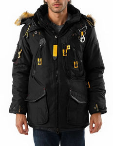 Chaqueta de Invierno Personalizada para Hombre, Transpirable, Cortavientos, con Cuello Alto, Relleno Grueso de Poliéster y Algodón, Parka, Chaquetas para Hombre al por Mayor - Product Image 1