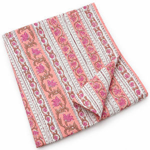 Tela de Algodón Voile Ligera con Estampado Floral Hecho a Mano por Pinksa Fashion, Hilado Peinado de 43/44 Pulgadas de Ancho, Rajasthan 60S60S, 90 GSM - Product Image 4