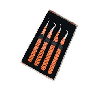 Pinzas de Acero Inoxidable Profesionales de Alta Calidad para Pestañas, con Logotipo Personalizado, Duraderas, de 10 mm, con Recubrimiento de Papel para Impresión de Pestañas - Product Image 4