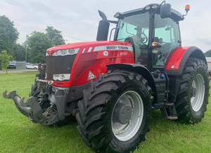 รถแทรกเตอร์แมสซีย์เฟอร์กูสัน8727 4WD 25-120HP ฟาร์มรถแทรกเตอร์สำหรับเดิน/ล้อรถแทรกเตอร์มีแกนเครื่องยนต์มือสอง