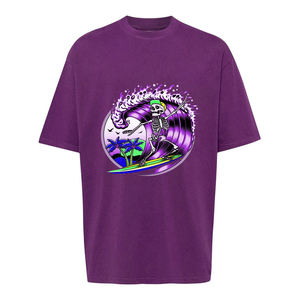 T-shirt personnalisé de grande taille imprimé pour hommes en vrac coton biologique de haute qualité T-shirts vêtements Dtf impression - Product Image 3