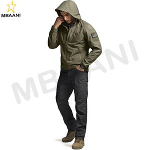 Veste tactique à capuche pour homme, doublée polaire, résistante à l'eau, idéale pour la chasse, la randonnée et les activités de plein air en hiver, contre la pluie et le vent - Product Image 6