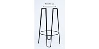 Chaises modernes minimalistes pour intérieur et extérieur, maison, bureau, chambre, cuisine, camping, salle à manger, salon, école, en métal et bois