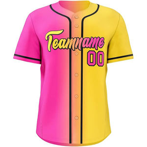Conjuntos de jerseys de béisbol de alta calidad personalizados, desodorante de secado rápido, transpirable, 100% tela de malla de poliéster, reciclable de talla grande - Product Image 6