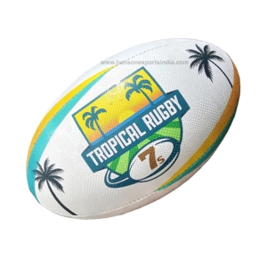 Ballon de rugby/football personnalisé 2026 en caoutchouc synthétique écologique avec logo, haute rétention d'air, vessie anti-fuite, taille personnalisable, pour le sport - Product Image 2