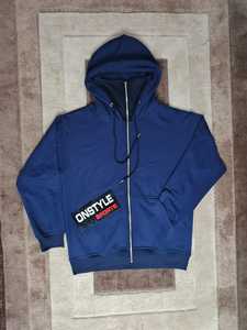 เสื้อฮู้ดผ้าฟลีซกันหนาว ลายเรียบ สีพื้น เป็นมิตรกับสิ่งแวดล้อม มีโลโก้ด้านหน้า สำหรับผู้ชาย - Product Image 4