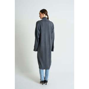 เสื้อคลุมคาร์ดิแกนแบบเปิดด้านหน้าสีแอนทราไซต์ - Product Image 4