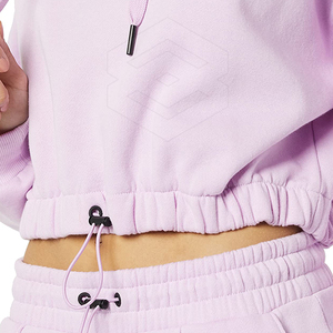 Sudadera Corta Tejida de Invierno para Mujer, Informal, con Capucha y Mangas Largas - Product Image 6