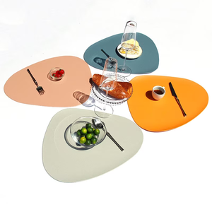 Latest Design <b>Leather</b> <b>Placemat</b> Table Mat Heat Resistant for Daily Use Waterproof Wipe Able Wash Able Attractive Design - Product Image 1