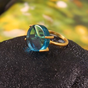 Bague pour femme en argent sterling 925 plaqué or, style bohème classique, pour les fêtes, sans nickel - Product Image 4