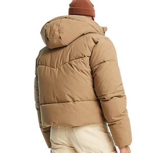 Chaqueta corta de invierno de talla grande para mujer, de algodón con Cuello acolchado Abrigo acolchado, abrigo transpirable para exteriores con cuello levantado, Abrigo acolchado - Product Image 5