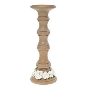 Support de bougie élégant en bois naturel pour bougies d'aromathérapie, méditation et espaces calmes de bureau - Product Image 2