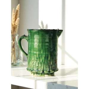 Tazón de Cerámica Artesanal Marroquí Tamegroute con Esmalte Verde, Artesanía Bereber Vintage, Decoración para el Hogar, Regalo - Product Image 1