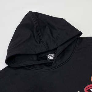 Sudadera con Capucha Personalizada, Diseño de Patrón Puff, Moda Urbana, Sudadera Deportiva Negra - Product Image 4