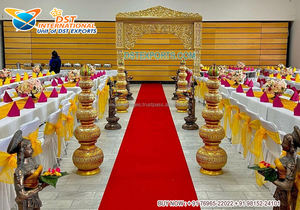 กระถางเสาอินเดียแบบดั้งเดิมตกแต่งงานแต่งงานเสากระถางอินเดียสำหรับตกแต่งงานแต่งงาน - Product Image 5