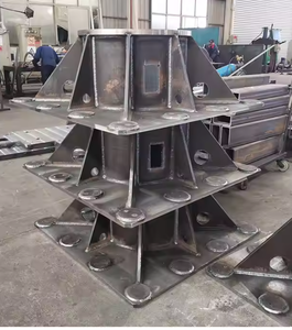 गर्म बिक्री कारखाने-निर्मित भारी गर्डर स्टील संरचना पुल गर्म डूबा गैल्वेनाइज्ड संरचनात्मक बीम शीट धातु निर्माण - Product Image 2