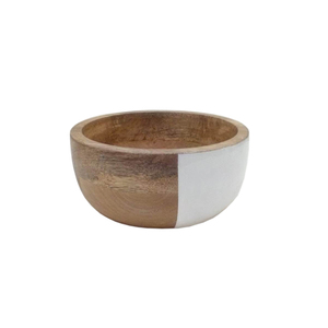 Nouvellement conception en bois forme ronde bol de service alimentaire fini naturel pour cuisine Table à manger bols de service alimentaire en vrac à la main - Product Image 1