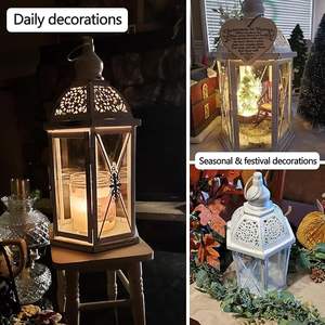 Linterna de vela de acero inoxidable, cubiertos hechos a mano, artículos de decoración del hogar para proveedores mayoristas - Product Image 5