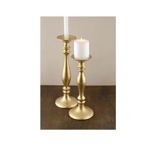 Bougeoir en aluminium plaqué or pour hôtel et restaurant à bas prix Bougeoir candélabre au design moderne Taille personnalisée - Product Image 1