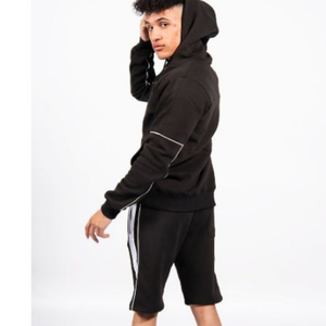 Ensemble décontracté deux pièces personnalisé pour hommes short de survêtement et short de survêtement en coton polaire respirant et short de survêtement imprimé ensemble assorti - Product Image 2