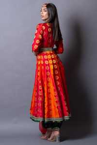 Robe Kuchi traditionnelle 2025 faite à la main pour femmes robe de festival afghan brodée dentelle reflétant la culture pachtoune longueur au sol - Product Image 5