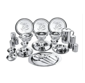 Stainless Steel Dinner <b>Set</b> 34 Pieces Dinner parties serving <b>dinnerware</b> <b>set</b> crafts top quality - Product Image 4