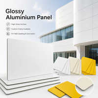 Panneau composite en aluminium ACP ACM de couleur brillante personnalisée, léger, facile à installer, pour la décoration de devanture de magasin