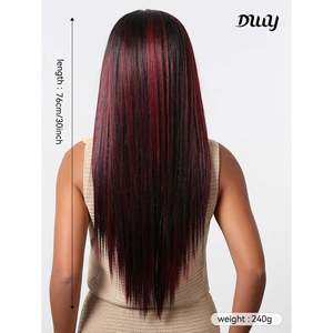 Perruque Body Wave DWY 13x6 pour Lace Frontal avec racines foncées, cheveux vierges longs, dentelle HD, modèle P4/27, longueurs étirées 32-40 - Product Image 5
