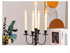 Pièce maîtresse de table décoration de mariage 1 3 5 bras or candélabre métal branche d'arbre bougeoir pour - Product Image 3