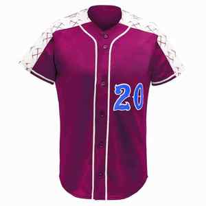 Vente en gros meilleur uniforme de baseball maillot et pantalon de softball à boutons complets uniforme de ligue sportive uniforme de baseball - Product Image 2