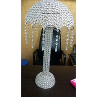 Centre de table en forme de parapluie, design moderne et luxueux, fait main, orné de cristaux scintillants, pour la décoration de mariage, d'événements et de fêtes
