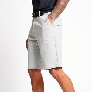 Short de golf de performance pour homme 100% coton teint uni séchage rapide extensible confortable jeu élégant avec logo - Product Image 4