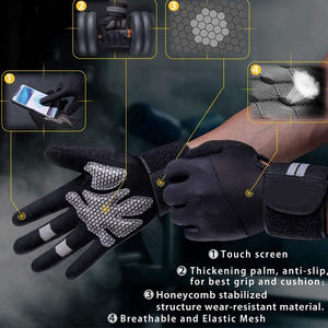 Guantes de Entrenamiento Transpirables Unisex Personalizables, de Spandex, para Gimnasio, Levantamiento de Pesas, Ajustables - Product Image 2