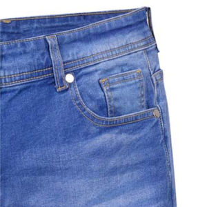 Nuevo 2025, venta al por mayor, pantalones cortos de mezclilla informales azules para hombre, pantalones cortos de mezclilla de trabajo 100% de algodón, método de tejido de punto recto, respetuosos con el medio ambiente para el verano - Product Image 6