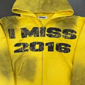 Nouvelle mode Vintage Streetwear surdimensionné délavé à capuche lavage en détresse pull à capuche French Terry sweat à capuche pour homme - Product Image 3