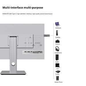 Display commerciale Ultra-chiaro da 32 pollici con angolo di visione completo 550cd/m luminosità E≤ 2 staffa di sollevamento e rotazione senza bordi - Product Image 5