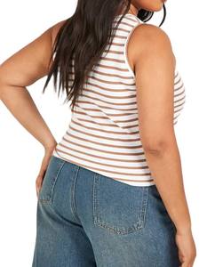 2025 camisetas sin mangas para mujer, ropa de fiesta de alta calidad, cuello en V de dos colores, cómodo, corto de punto, última moda, sólido sin mangas - Product Image 6