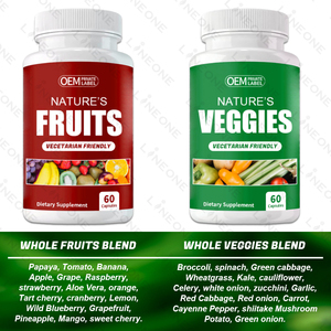 Nhãn hiệu riêng trái cây và rau bổ sung viên nang với vitamin và khoáng chất hỗ trợ năng lượng - Product Image 4