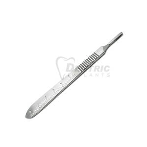 Poignée de scalpel en acier inoxydable avec poignée de précision pour ensemble dentaire - Product Image 4