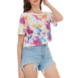 New Design Street Wear Ladies Summer Crop <b>Top</b> T Shirt Custom Breathable Workout Women Crop <b>Tops</b> - Product Image 4