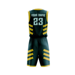 ชุดบาสเก็ตบอลสำหรับผู้ชายชุดบาสเก็ตบอลเย็บด้านหลัง - Product Image 2